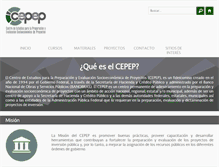Tablet Screenshot of cepep.gob.mx